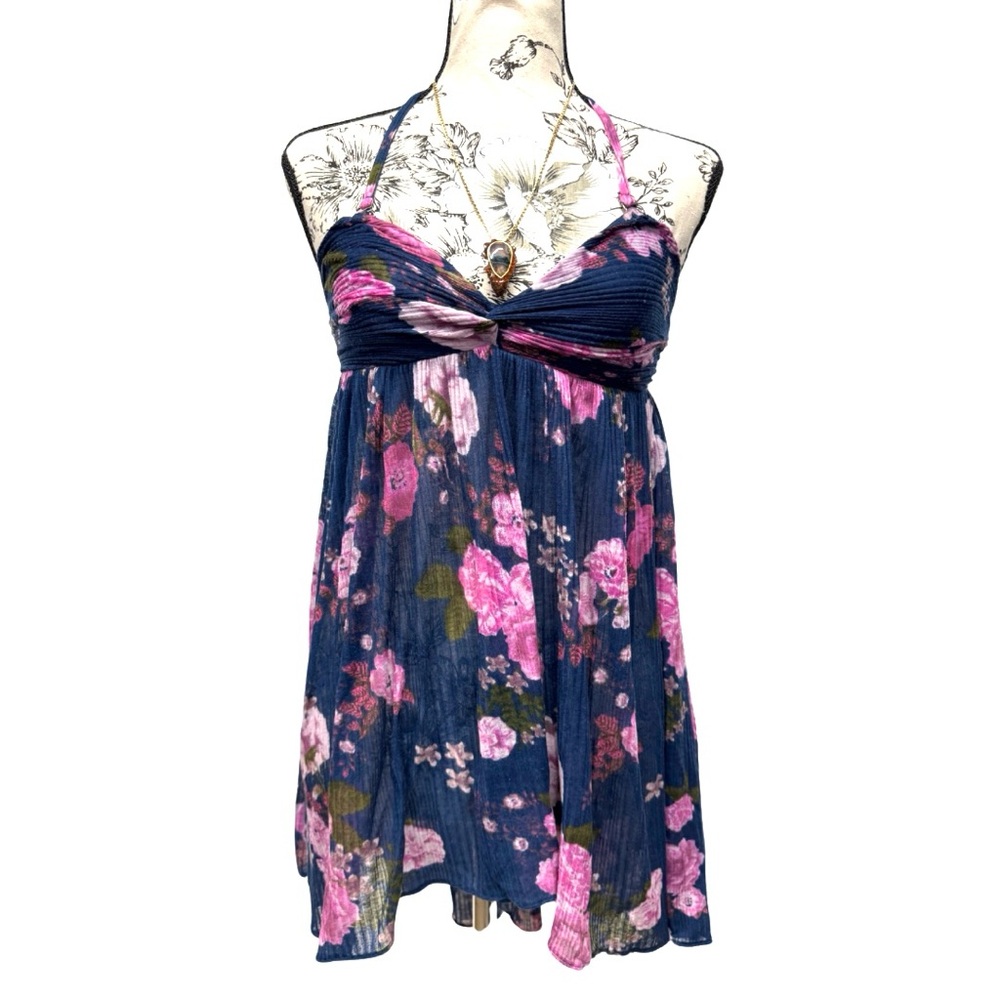 Free People Mirage Floral-Print Babydoll Tunic Size XS